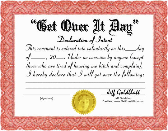 National Get Over It Day: A Little Humor Never Hurt